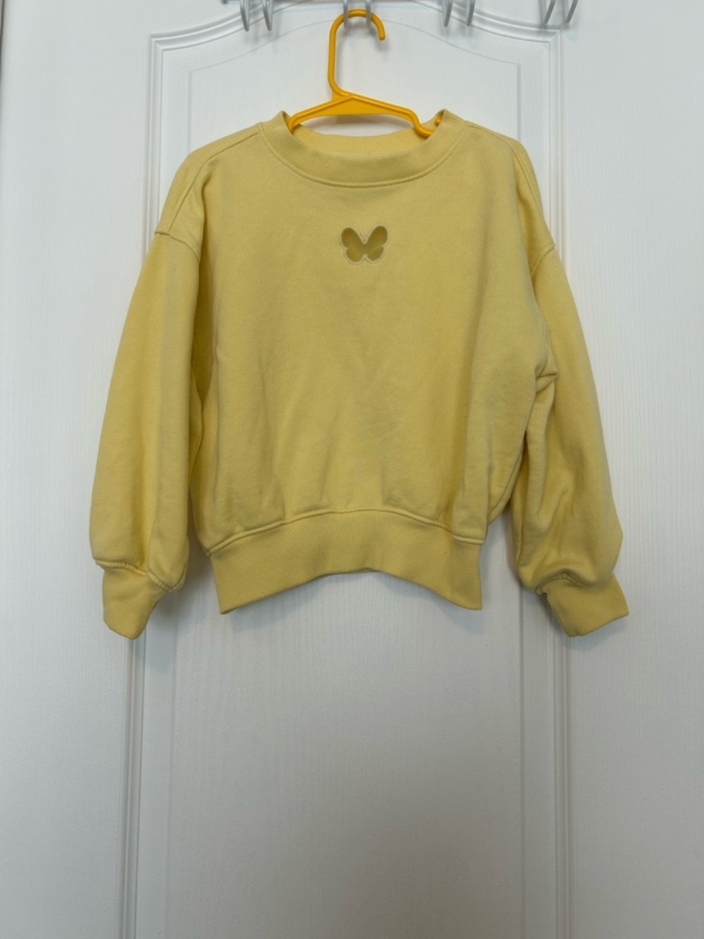 Old Navy Yellow Kids Sweatshirt with Butterfly Cutout